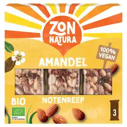 Dekamarkt Zonnatura Biologische notenmix reep amandel 3 stuks aanbieding