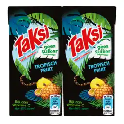 Dekamarkt Taksi Tropisch fruit 0% suiker toegevoegd 10x20 cl aanbieding