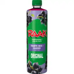 Dekamarkt Raak Limonadesiroop zwarte bessen aanbieding