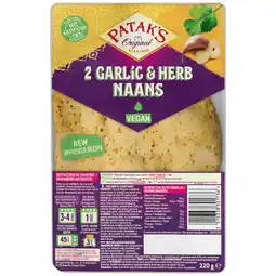 Dekamarkt Patak's Naan knoflook en koriander aanbieding
