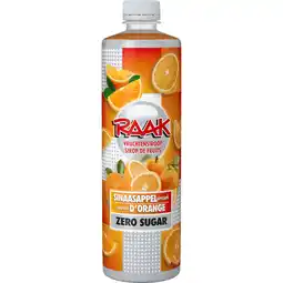 Dekamarkt Raak Limonadesiroop sinaasappel zero aanbieding