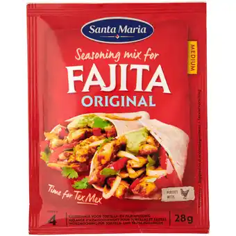Dekamarkt Santa Maria Fajita seasoningmix aanbieding
