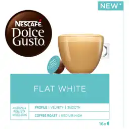 Dekamarkt Nescafé Dolce gusto gemalen koffie flat white aanbieding