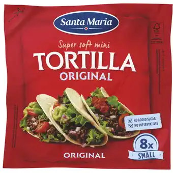 Dekamarkt Santa Maria Tortilla mini 8 stuks aanbieding