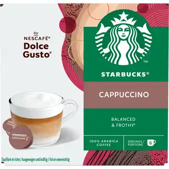 Dekamarkt Starbucks Koffiecups dolce gusto cappuccino aanbieding