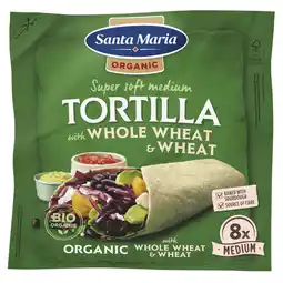 Dekamarkt Santa Maria Tortilla organic whole wheat aanbieding