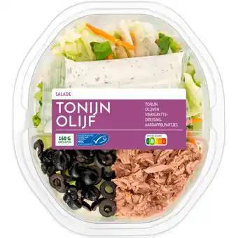 Dekamarkt Maaltijdsalade tonijn olijf aanbieding