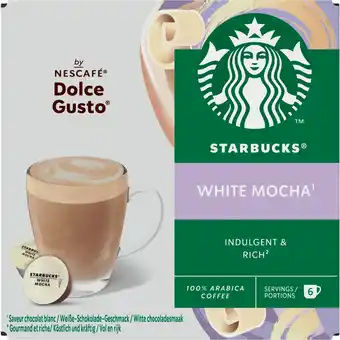 Dekamarkt Starbucks Dolce gusto white chocolate aanbieding