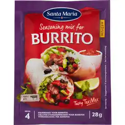 Dekamarkt Santa Maria Burrito seasoningmix aanbieding