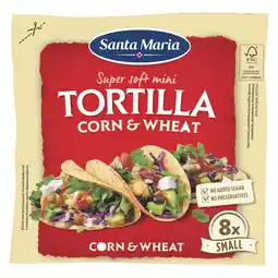 Dekamarkt Santa Maria Tortilla corn & wheat small 8 stuks aanbieding