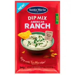 Dekamarkt Santa Maria American ranch dip mix aanbieding