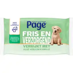 Dekamarkt Page Vochtig toiletpapier aloe vera aanbieding