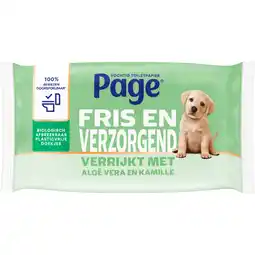 Dekamarkt Page Vochtig toiletpapier aloe vera aanbieding