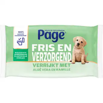 Dekamarkt Page Vochtig toiletpapier aloe vera aanbieding