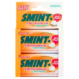 Dekamarkt Smint Defensive orange mint 2 stuks aanbieding