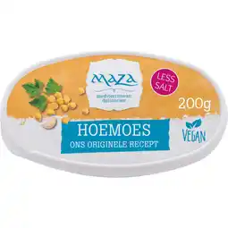 Dekamarkt Maza Hoemoes less salt aanbieding