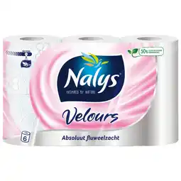 Dekamarkt Nalys Toiletpapier velours 6-rol aanbieding