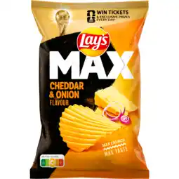 Dekamarkt Lay's Chips max cheddar onion aanbieding