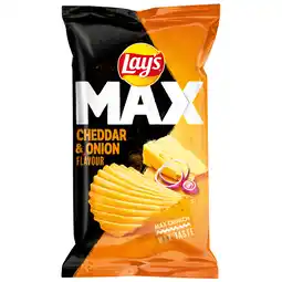 Dekamarkt Lay's Chips max cheddar onion aanbieding