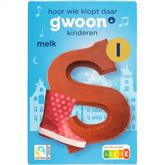 Dekamarkt G'woon Chocoladeletter melk aanbieding