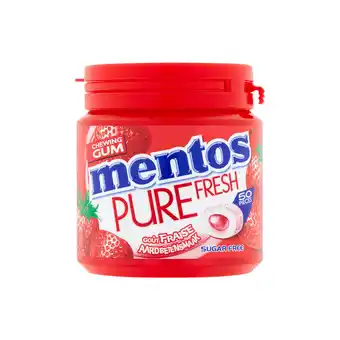 Dekamarkt Mentos Gum pure fresh strawberry 50 stuks aanbieding