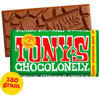 Dekamarkt Tony's Chocolonely melk hazelnoot aanbieding
