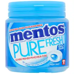 Dekamarkt Mentos Kauwgom fresh mint 50 stuks aanbieding