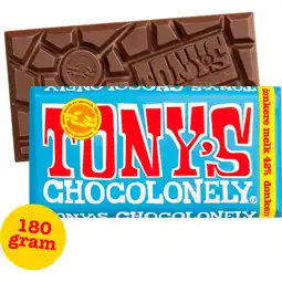 Dekamarkt Tony's Chocolonely donkere melk aanbieding
