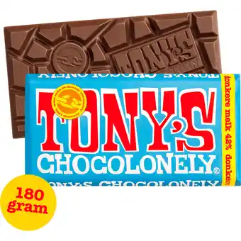 Dekamarkt Tony's Chocolonely donkere melk aanbieding