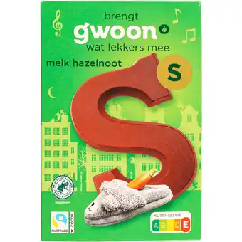 Dekamarkt G'woon Chocoladeletter melk hazelnoot aanbieding