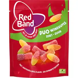 Dekamarkt Red Band Duo winegums zoet zuur aanbieding