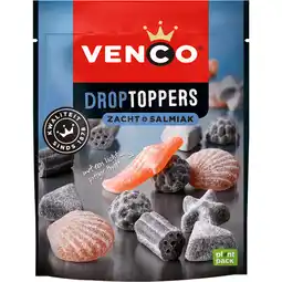 Dekamarkt Venco Droptoppers zacht-salmiak aanbieding