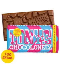Dekamarkt Tony's Chocolonely melk chocolate chip cookie aanbieding
