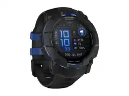 MediaMarkt Garmin Instinct 3 50mm Amoled Zwart/blauw Smartwatch Zwart aanbieding