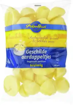 Dekamarkt Poldergoud Geschilde aardappeltjes kruimig ongekookt aanbieding