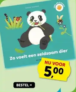Boekenvoordeel Zo voelt een zeldzaam dier - Voelboek aanbieding