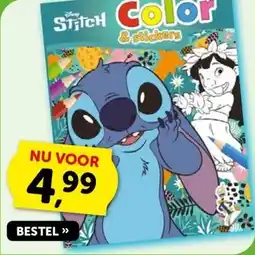 Boekenvoordeel Stitch Color & Stickers aanbieding