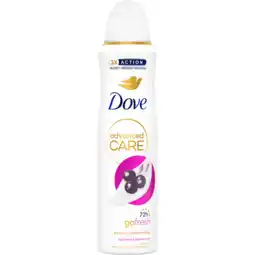 Dekamarkt Dove Deospray advanced care acai berry and waterlily aanbieding