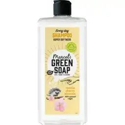 Dekamarkt Green Soap Shampoo vanilla cherry blossom aanbieding