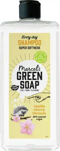 Dekamarkt Green Soap Shampoo vanilla cherry blossom aanbieding