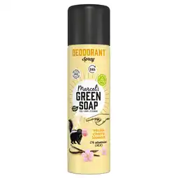Dekamarkt Green Soap Deospray vanilla cherry blossom aanbieding