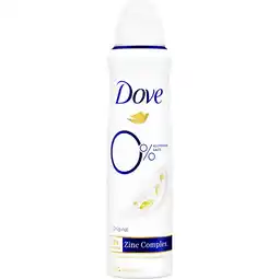 Dekamarkt Dove Deospray original 0% aanbieding