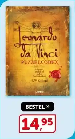 Boekenvoordeel Leonardo da Vinci puzzel codex aanbieding