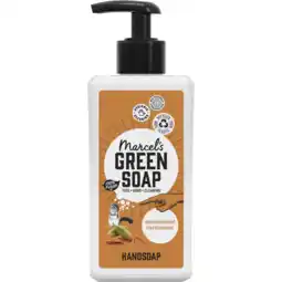 Dekamarkt Green Soap Vloeibare zeeppomp sandelhout & kardemom aanbieding