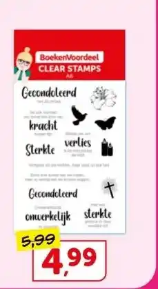 Boekenvoordeel Emma s clear stamp 008 condoleance aanbieding