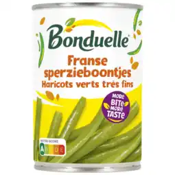 Dekamarkt Bonduelle Sperzieboontjes Frans aanbieding