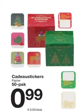 Zeeman Cadeaustickers aanbieding