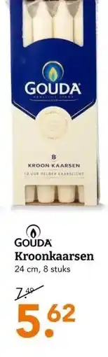 Blokker GOUDA Kroonkaarsen aanbieding
