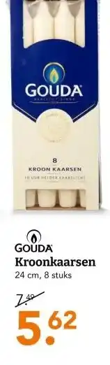 Blokker GOUDA Kroonkaarsen aanbieding