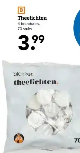Blokker Theelichten aanbieding